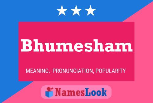 Bhumesham Name Poster