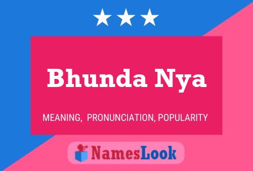 Bhunda Nya Name Poster