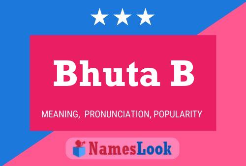 Bhuta B Name Poster