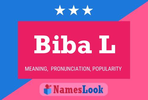 Biba L Name Poster