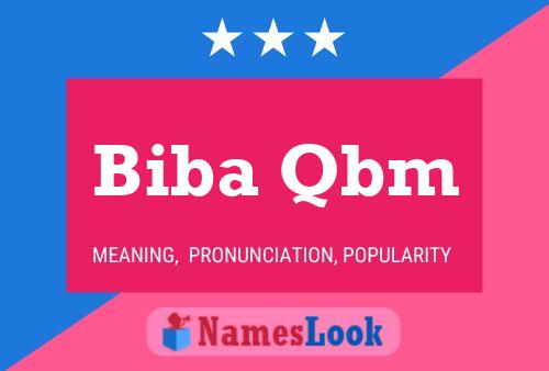 Biba Qbm Name Poster