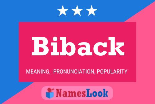 Biback Name Poster