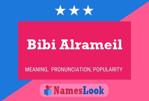 Bibi Alrameil Name Poster