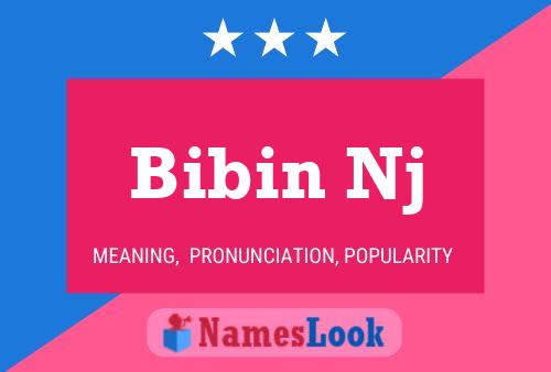 Bibin Nj Name Poster