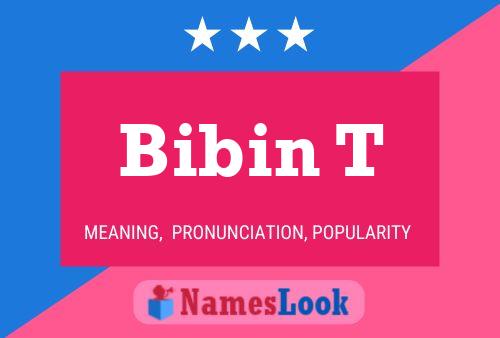 Bibin T Name Poster