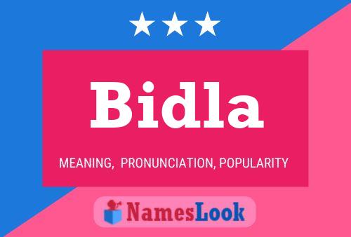 Bidla Name Poster