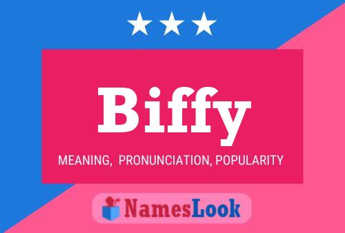 Biffy Name Poster