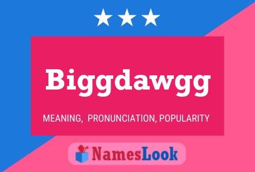 Biggdawgg Name Poster