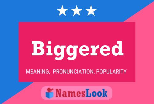 Biggered Name Poster