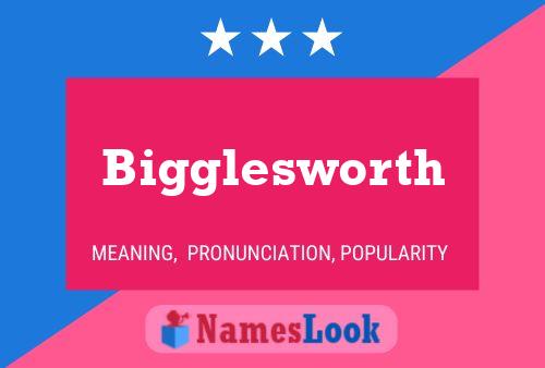 Bigglesworth Name Poster