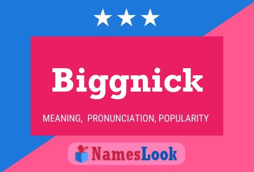 Biggnick Name Poster