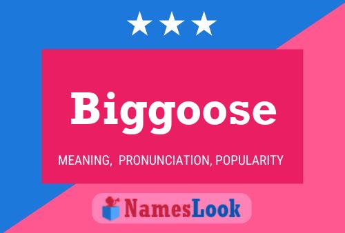 Biggoose Name Poster