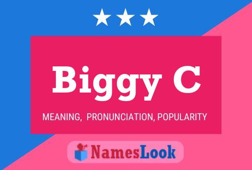 Biggy C Name Poster