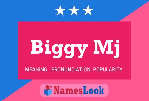 Biggy Mj Name Poster