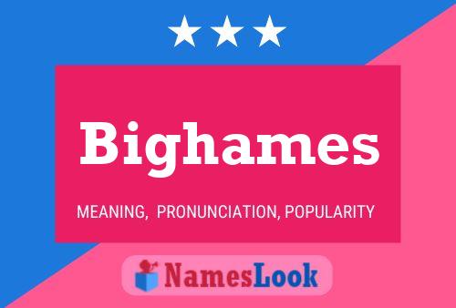 Bighames Name Poster