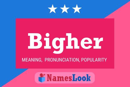 Bigher Name Poster