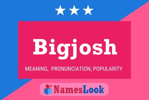 Bigjosh Name Poster