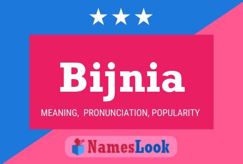 Bijnia Name Poster