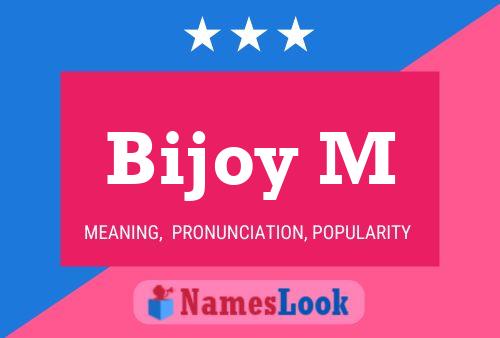 Bijoy M Name Poster