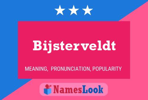 Bijsterveldt Name Poster