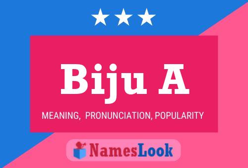 Biju A Name Poster