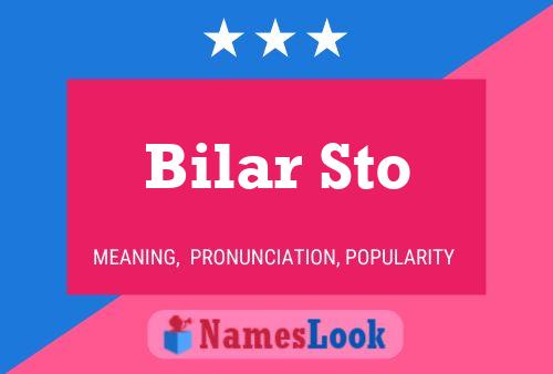 Bilar Sto Name Poster