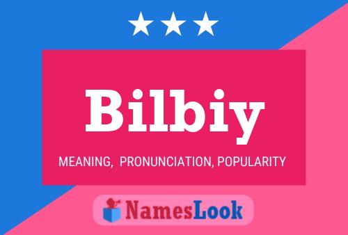 Bilbiy Name Poster