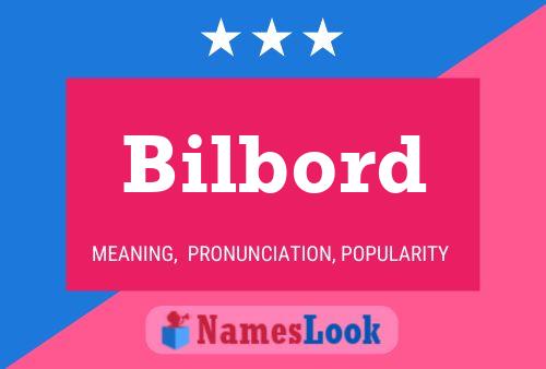 Bilbord Name Poster