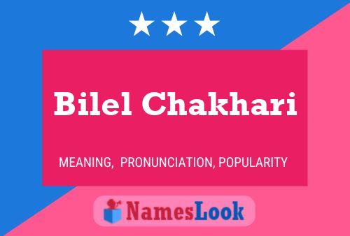 Bilel Chakhari Name Poster