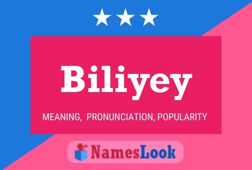 Biliyey Name Poster