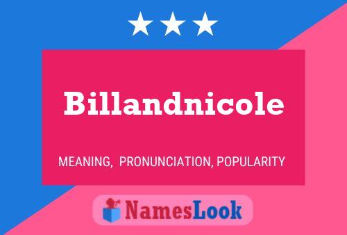 Billandnicole Name Poster