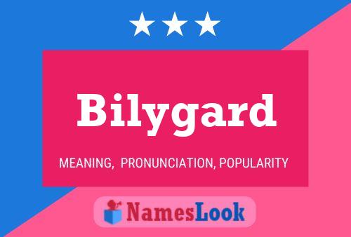 Bilygard Name Poster