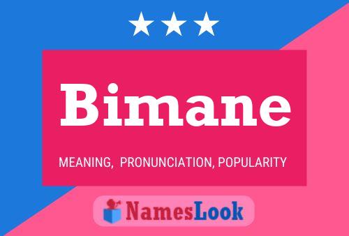 Bimane Name Poster