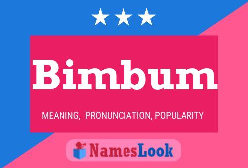 Bimbum Name Poster