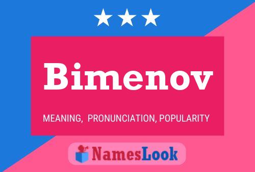 Bimenov Name Poster