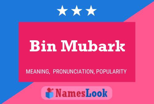 Bin Mubark Name Poster