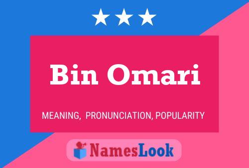 Bin Omari Name Poster