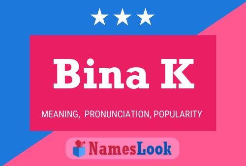 Bina K Name Poster