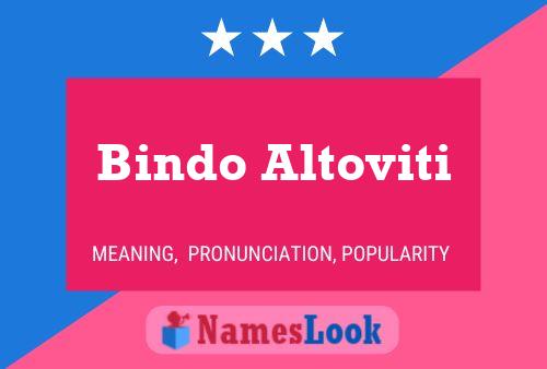 Bindo Altoviti Name Poster