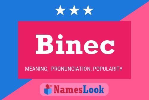 Binec Name Poster