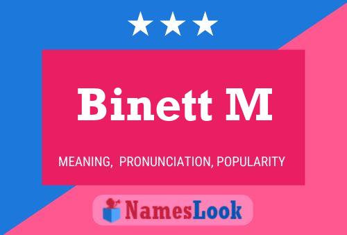 Binett M Name Poster