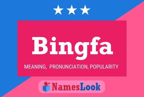 Bingfa Name Poster