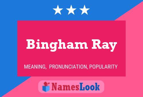 Bingham Ray Name Poster