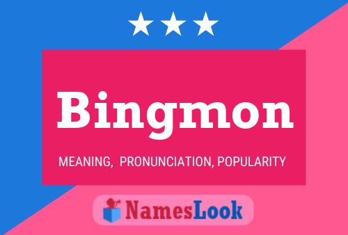 Bingmon Name Poster