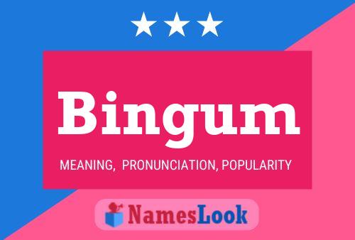 Bingum Name Poster