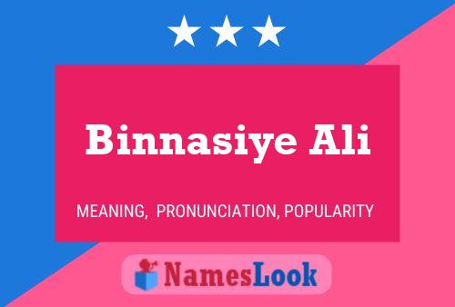 Binnasiye Ali Name Poster