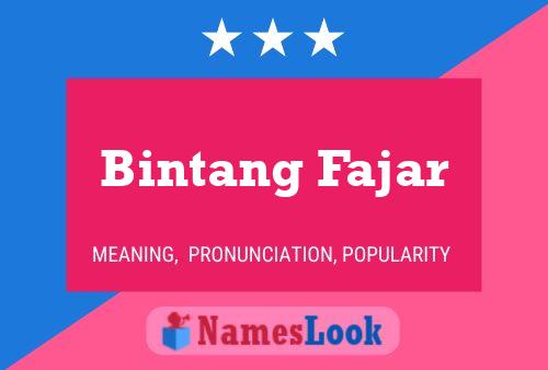 Bintang Fajar Name Poster