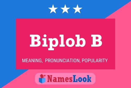 Biplob B Name Poster