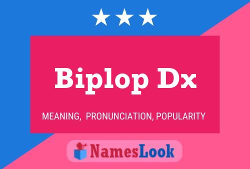 Biplop Dx Name Poster