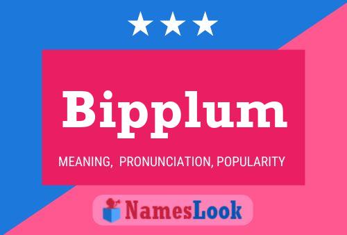 Bipplum Name Poster